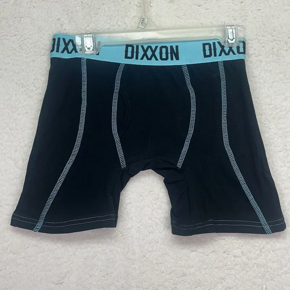 NIB Dixxon Flannel Company  Men’s Large Premium Boxer Briefs Teal Anchor 2 Pairs